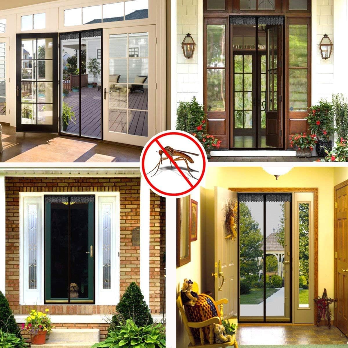 Cortina Malla mosquitero de puerta - Imagen 3