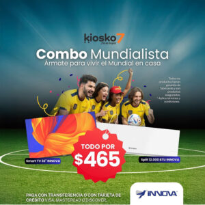 Combo mundialista Innova tv 32 A/C 12btu