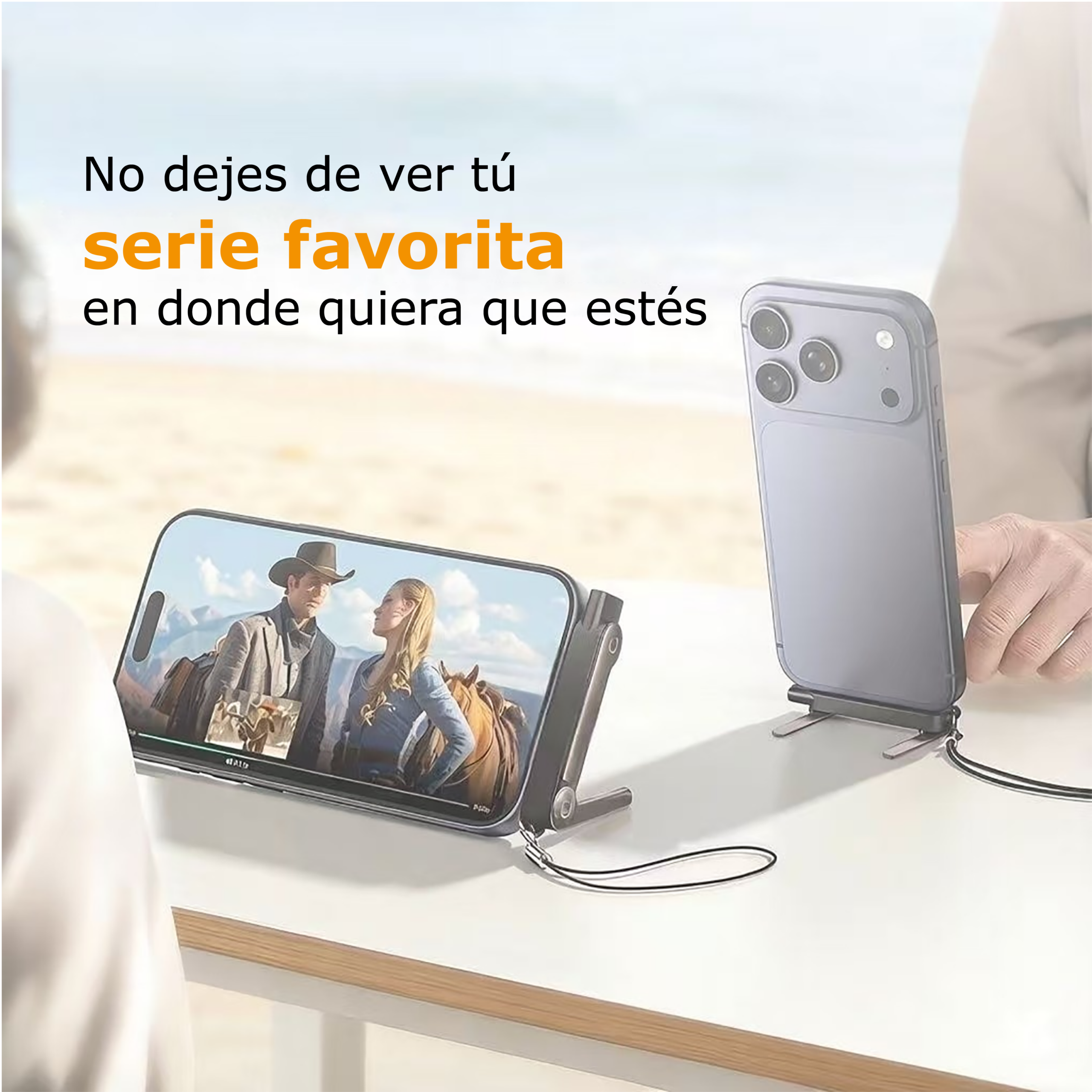 CARGADOR CON SOPORTE PLEGABLE +ADAPTADOR - Imagen 2