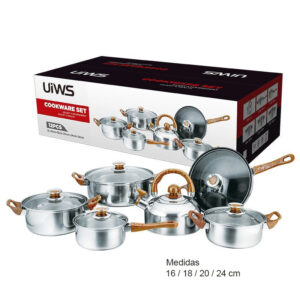 Set de Mini Ollas 6 Piezas Con Tetera
