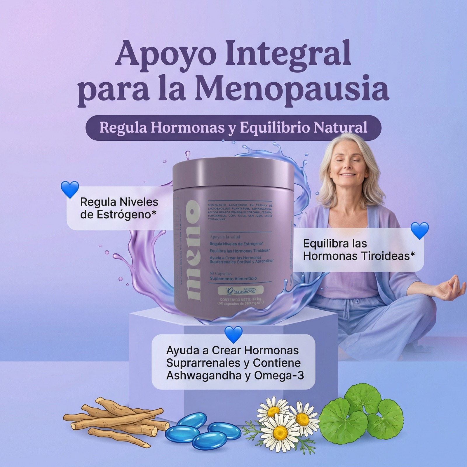 MENO 60CAP / EQUILIBRIO HORMONAL - Imagen 2