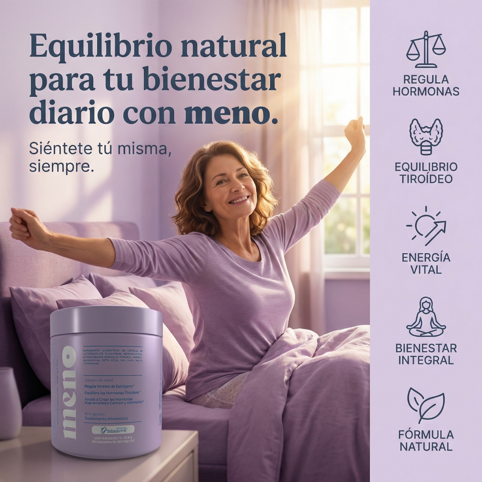 MENO 60CAP / EQUILIBRIO HORMONAL - Imagen 3