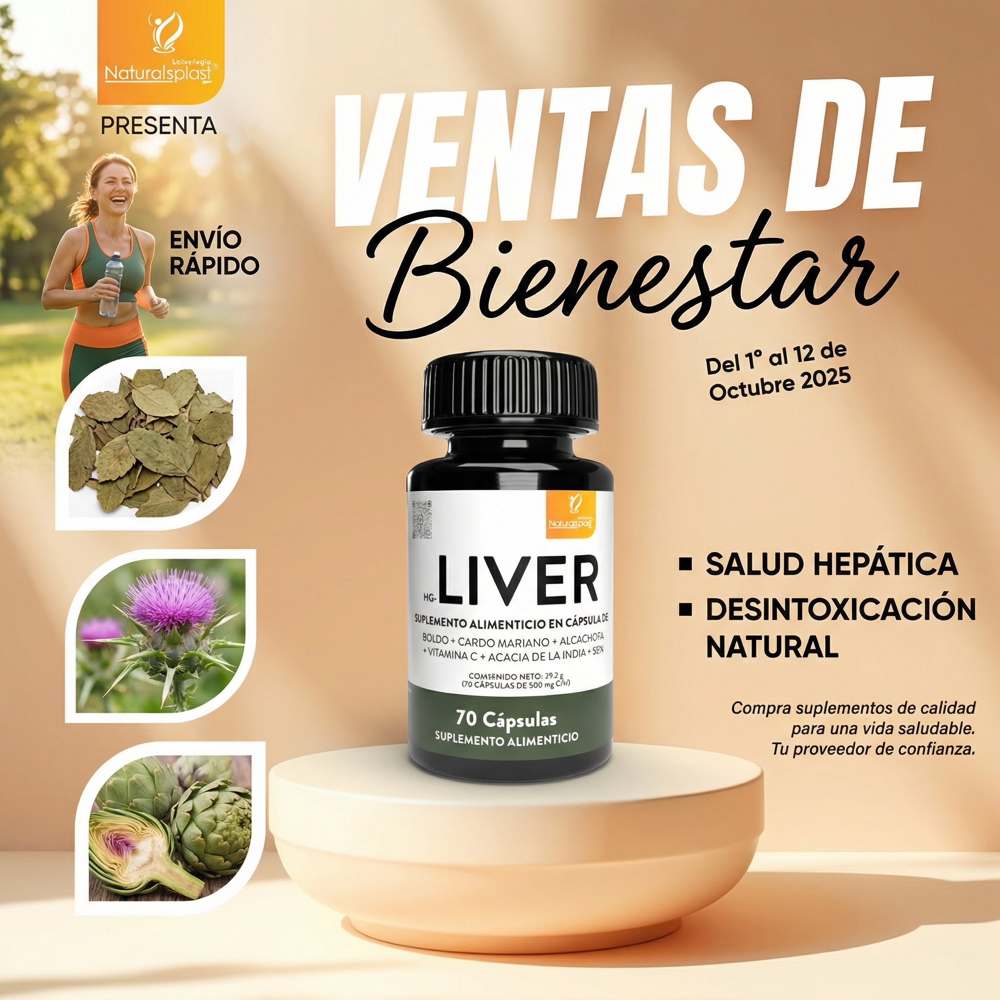 LIVER 70CAP / DESINTOXICANTE HEPÁTICO - Imagen 3