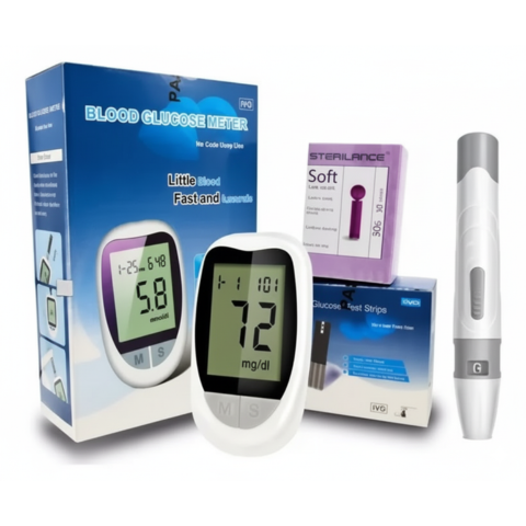 Combo Glucometro Lancetas y tiras