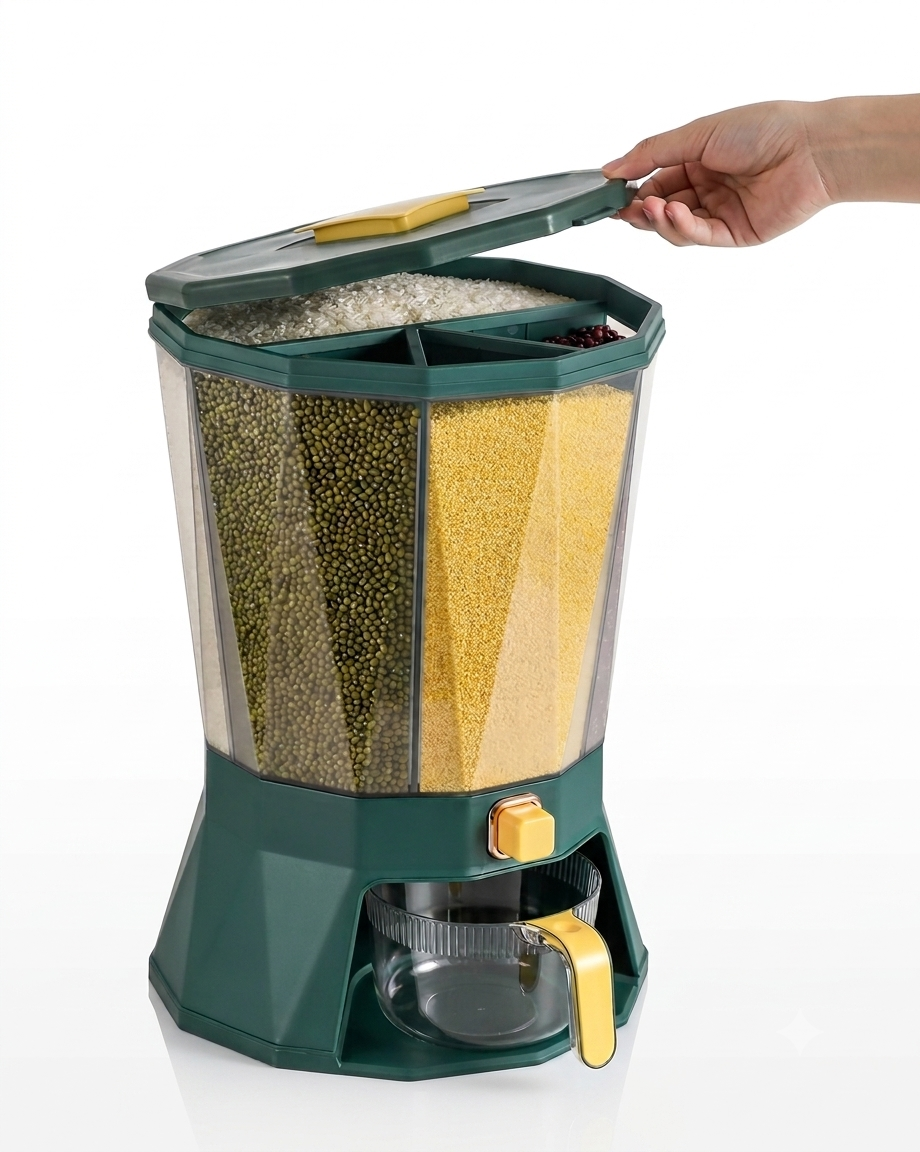 DISPENSADOR DE GRANOS giratorio
